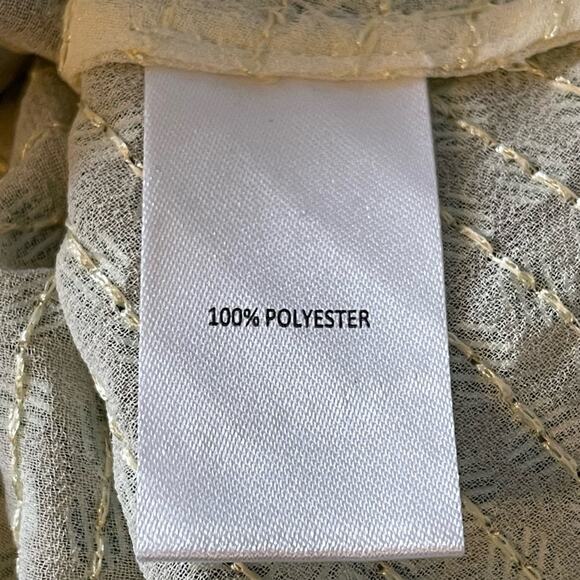 Saloni Tyler Green Sequin Long Sleeve Blouse  Size 12 NWT - Picture 12 of 16